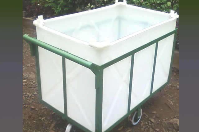 Ring Frame Full Doff Trolley With Sintex Box 