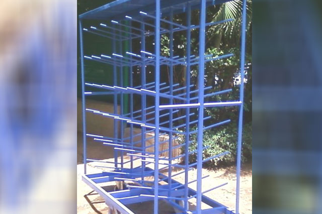 Yarn Package Trolley With Roof 